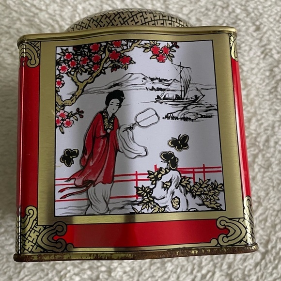 Vintage Jasmine Tea decorative tin Chinese art​​​​ - Picture 3 of 9